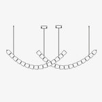 The Gabriel Curved LED Chandelier | Custom Size &