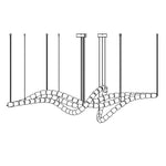 Gabriel Waveform LED Chandelier