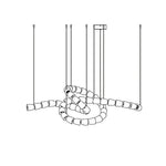 The Gabriel Twist LED Chandelier | Custom Size &