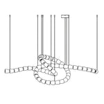 The Gabriel Twist LED Chandelier | Custom Size &