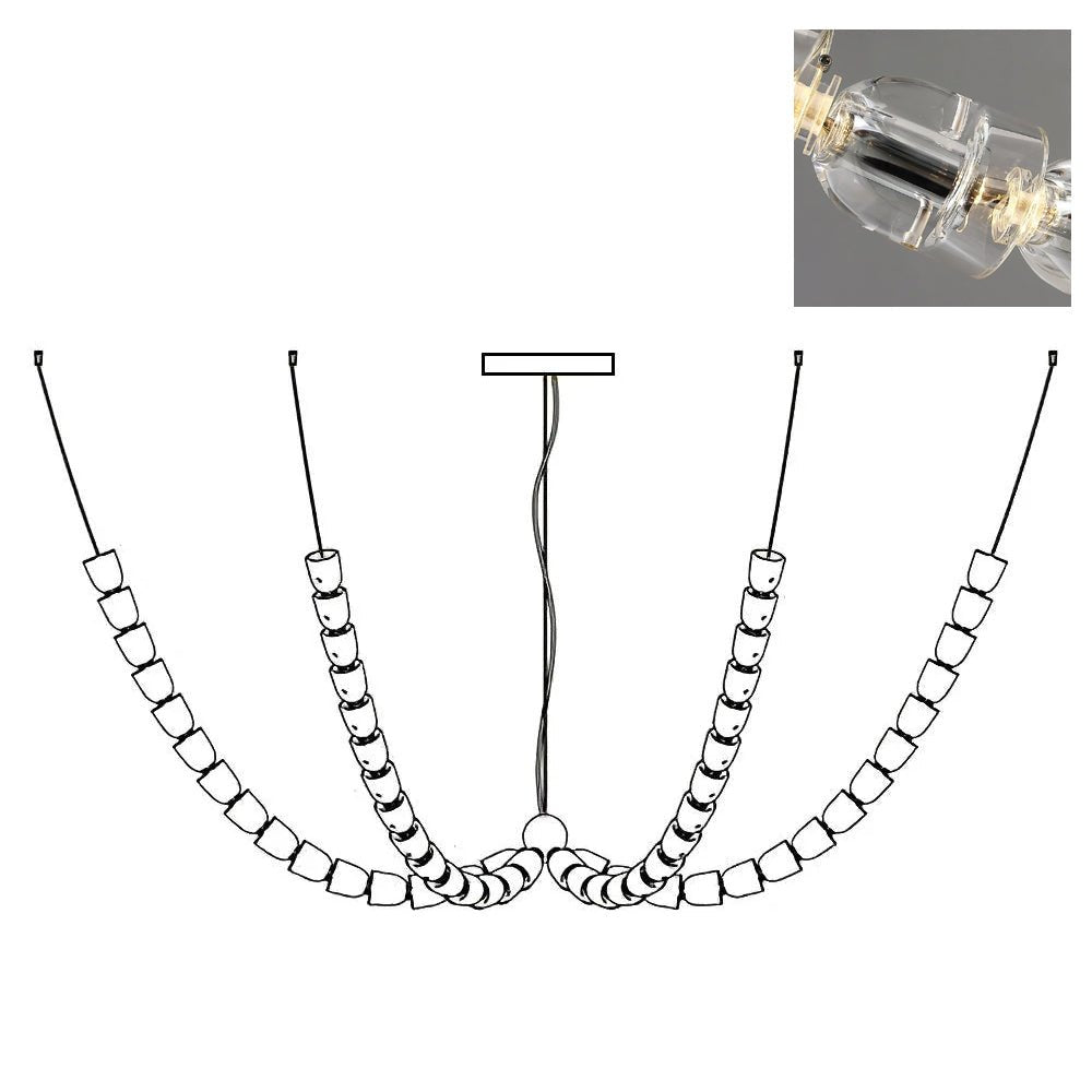 The Gabriel Branch LED Chandelier | Custom Size &