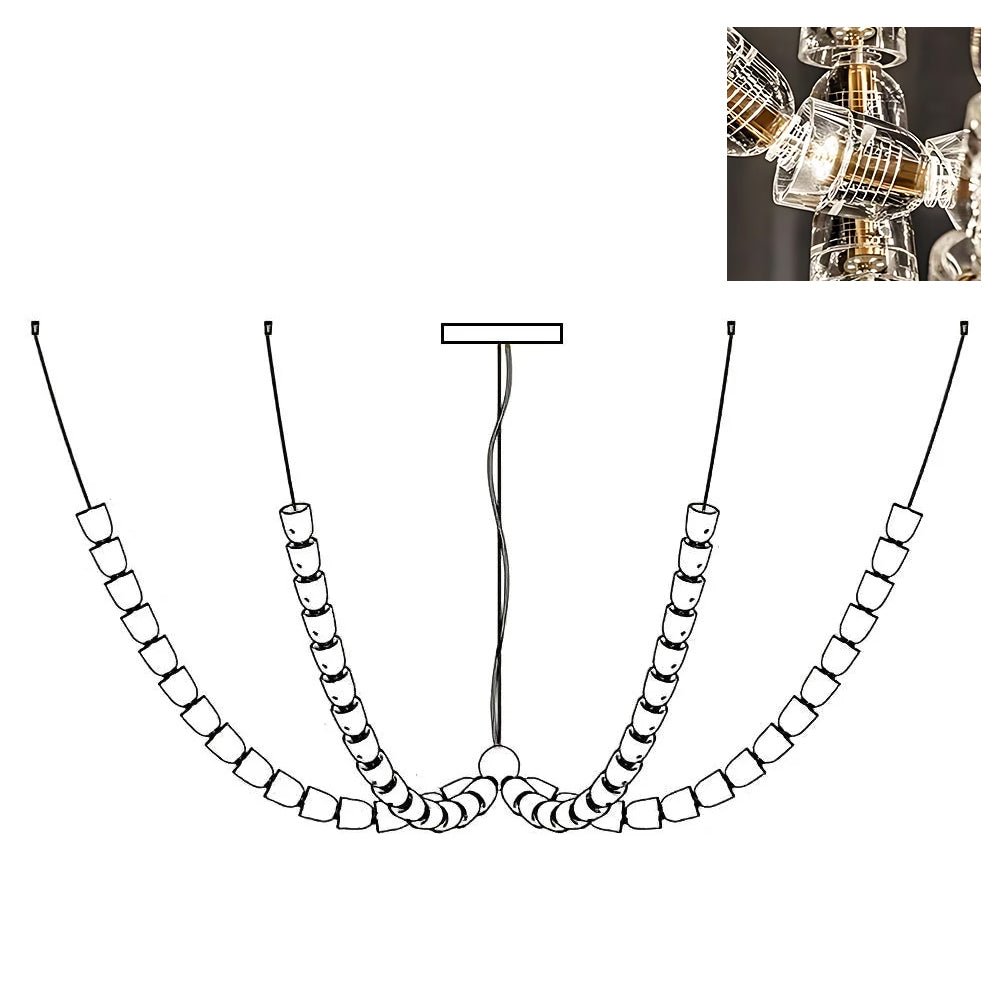 The Gabriel Branch LED Chandelier | Custom Size &
