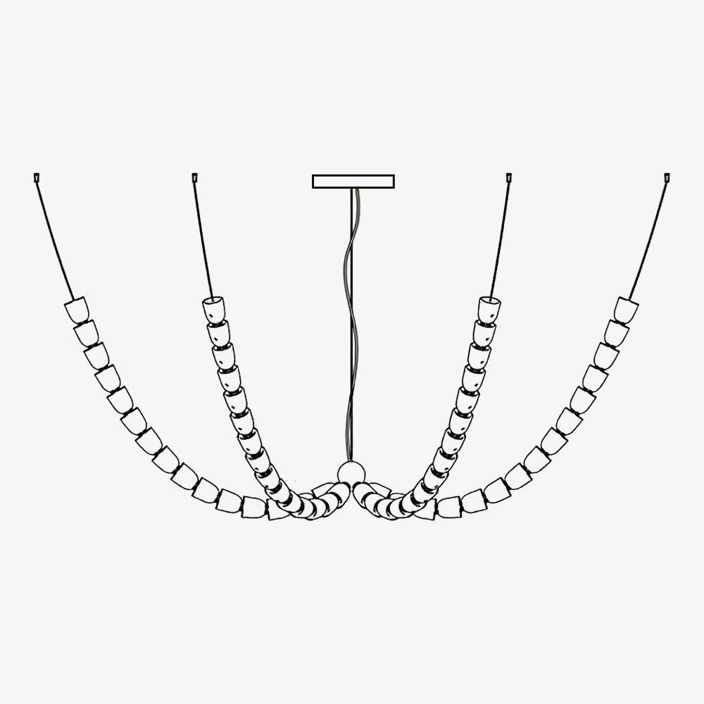 The Gabriel Branch LED Chandelier | Custom Size &