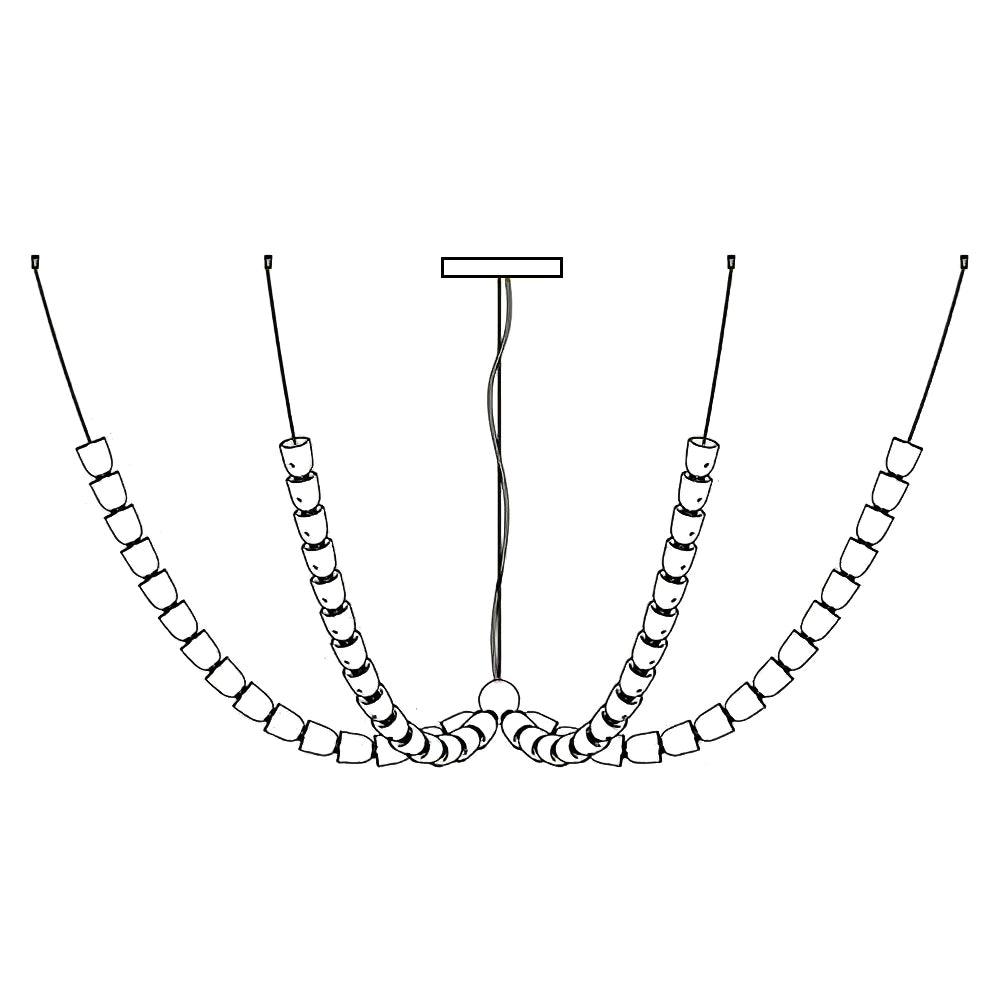 The Gabriel Branch LED Chandelier | Custom Size &