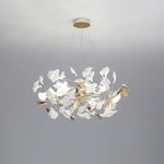 Gingko Bough Round Chandelier
