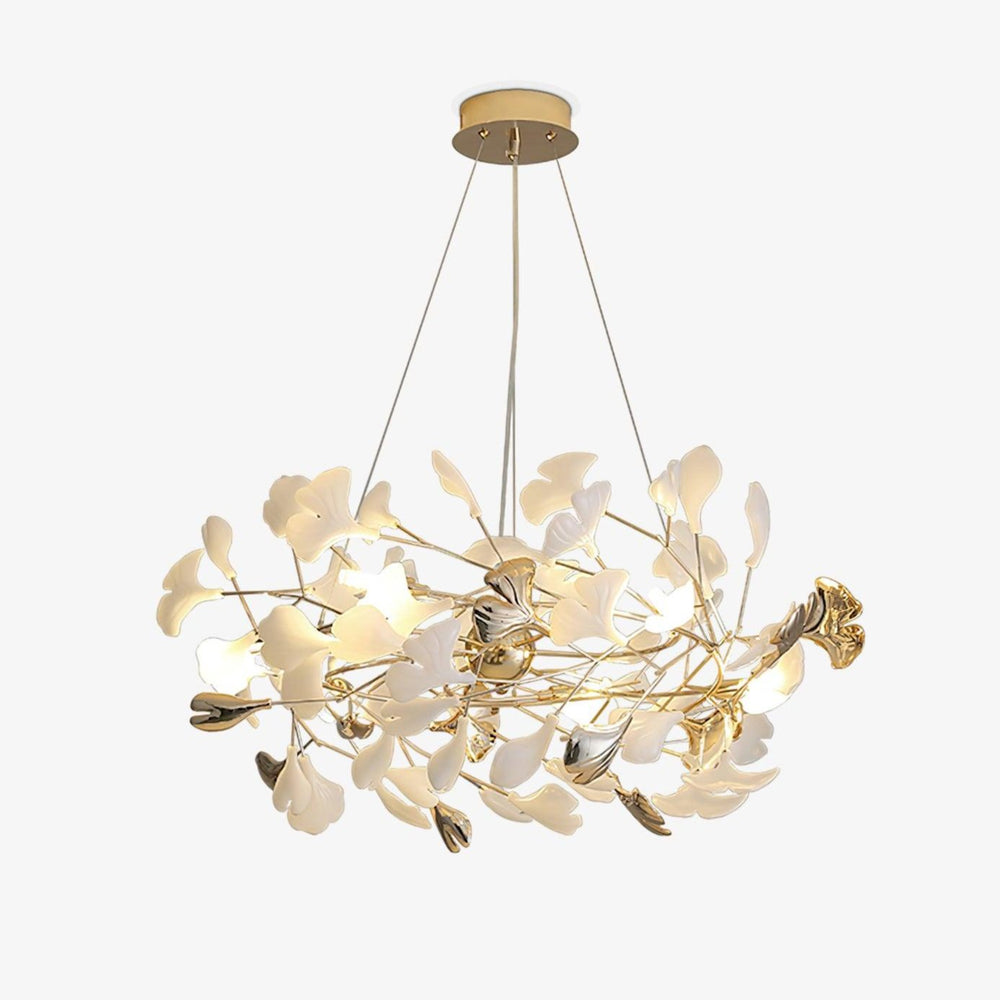 Gingko Bough Round Chandelier