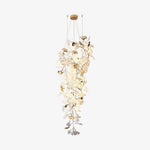 Gingko Cascade Leave Chandelier