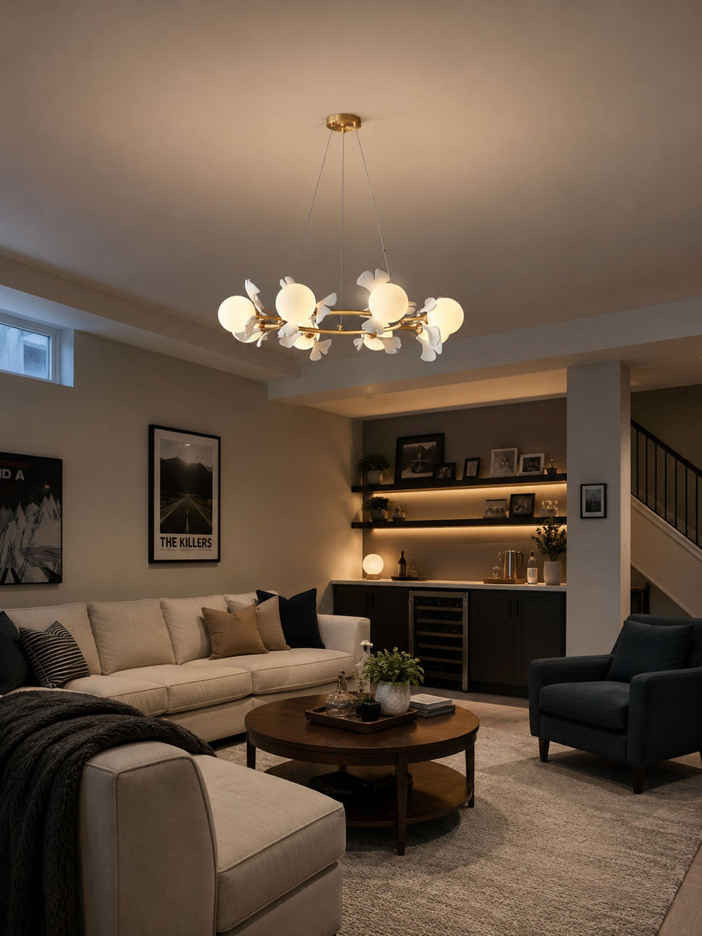 Gingko Orb Chandelier