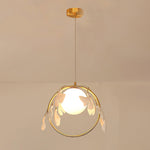 Gingko Halo Glass Pendant Lamp