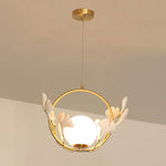 Gingko Halo Glass Pendant Lamp