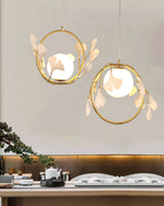 Gingko Halo Glass Pendant Lamp