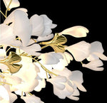 Gingko Leaf Duo Chandelier – Handcrafted Porcelain Statement