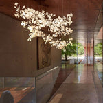 Gingko Leaf Duo Chandelier – Handcrafted Porcelain Statement