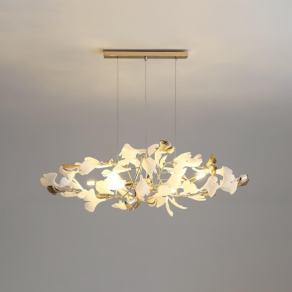Gingko Bough Round Chandelier