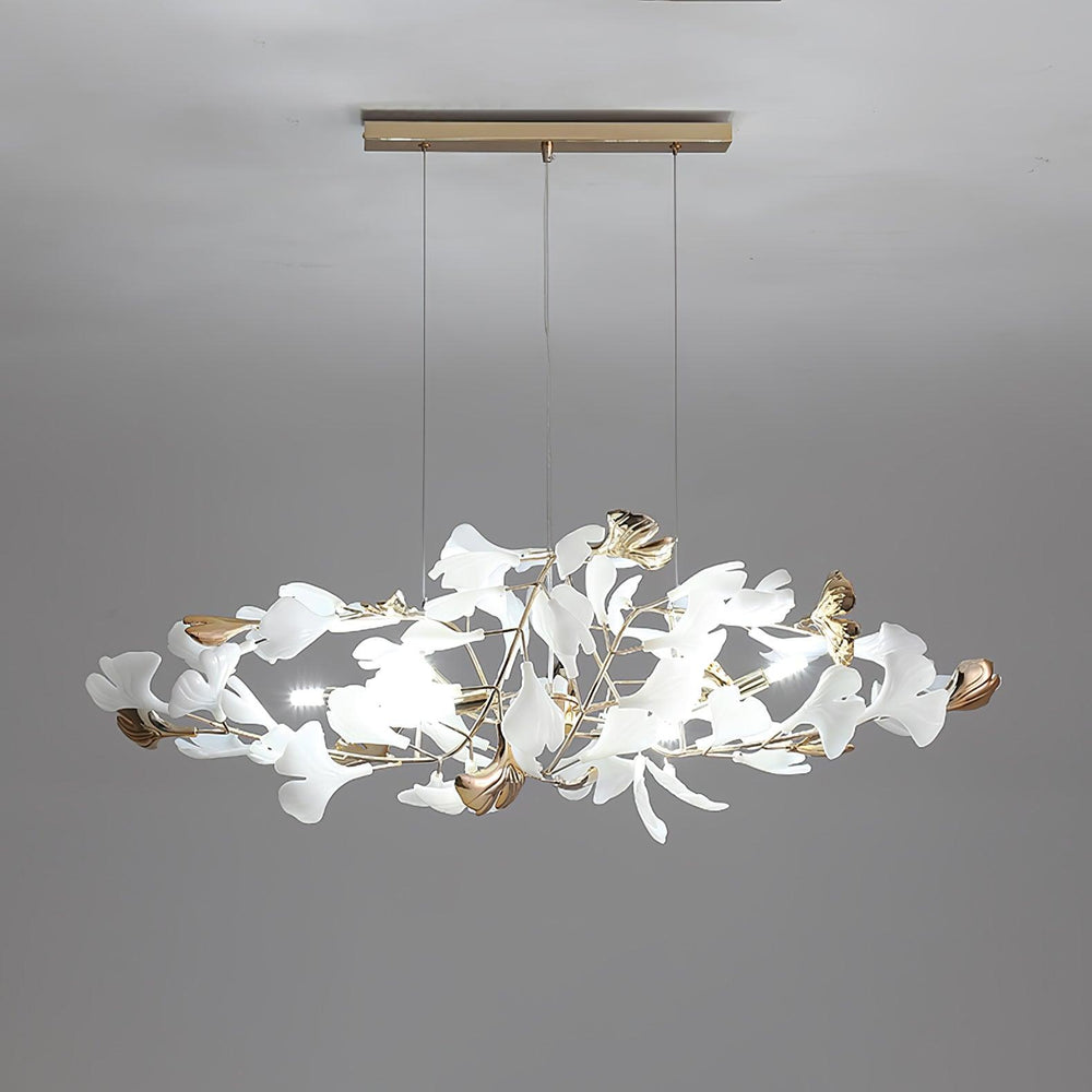 Gingko Bough Round Chandelier