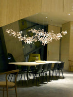 Gingko Leaf Duo Chandelier – Handcrafted Porcelain Statement