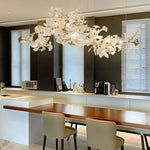 Gingko Leaf Duo Chandelier – Handcrafted Porcelain Statement
