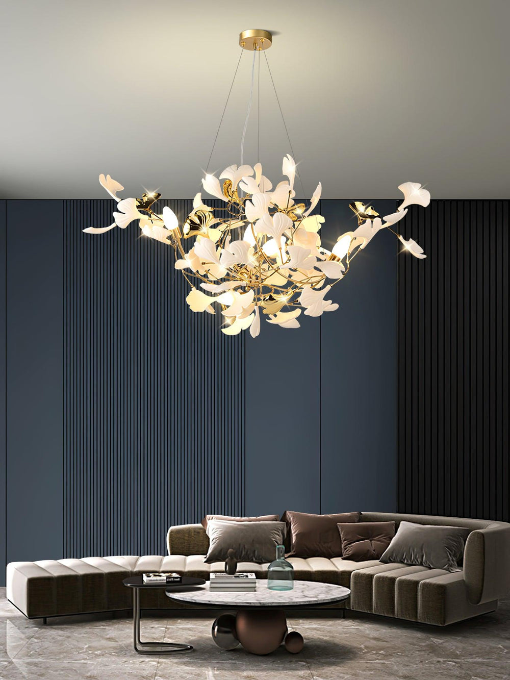 Gingko Cluster Chandelier
