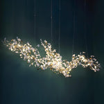 Gingko Leaf Duo Chandelier – Handcrafted Porcelain Statement