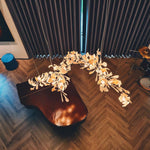 Gingko Leaf Duo Chandelier – Handcrafted Porcelain Statement