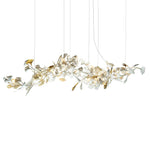 Gingko Leaf Duo Chandelier – Handcrafted Porcelain Statement