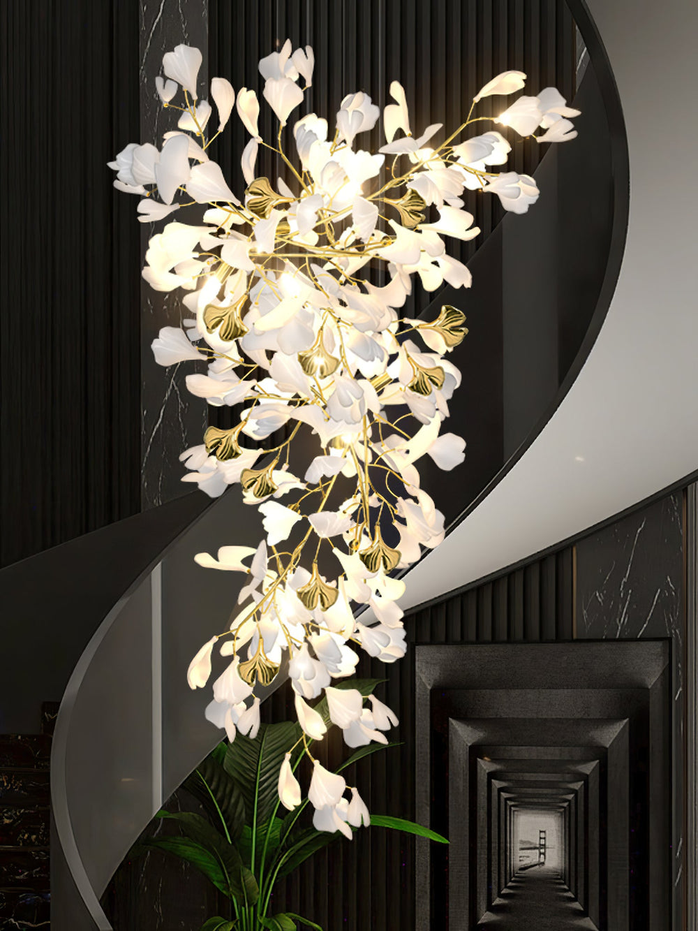 Gingko Drape Chandelier