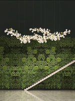Gingko Leaf Duo Chandelier – Handcrafted Porcelain Statement