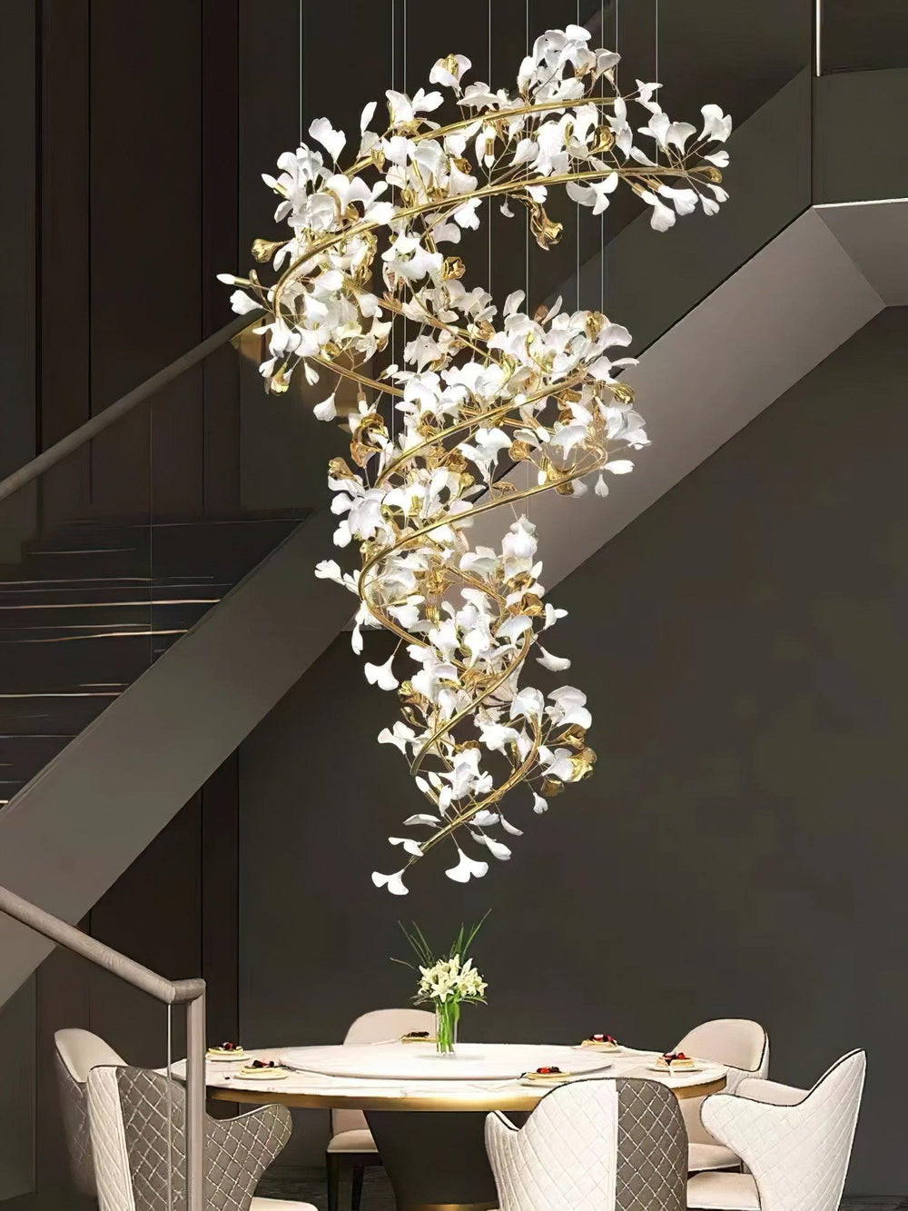 Gingko Vortex Chandelier