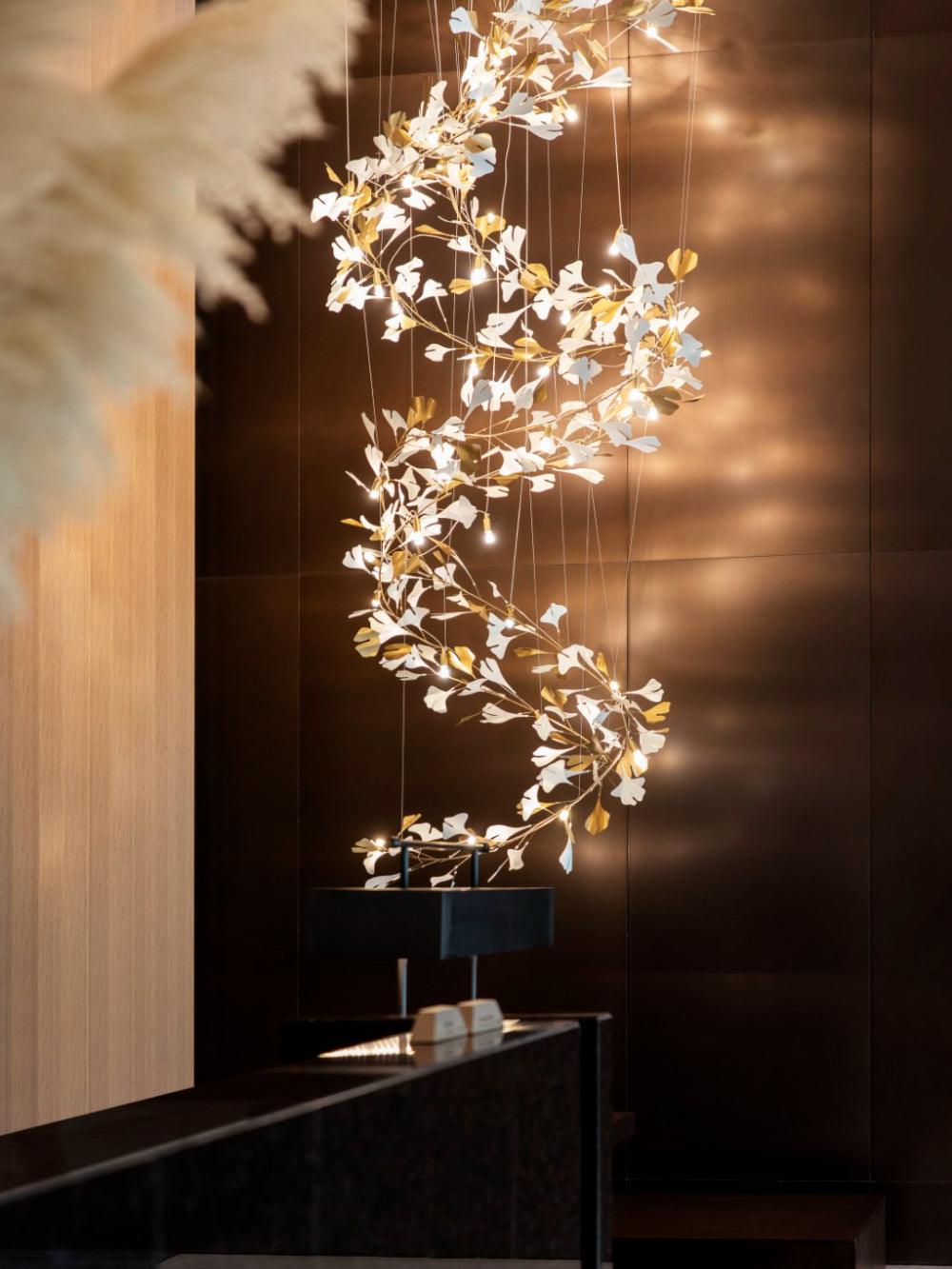 Gingko Vortex Chandelier
