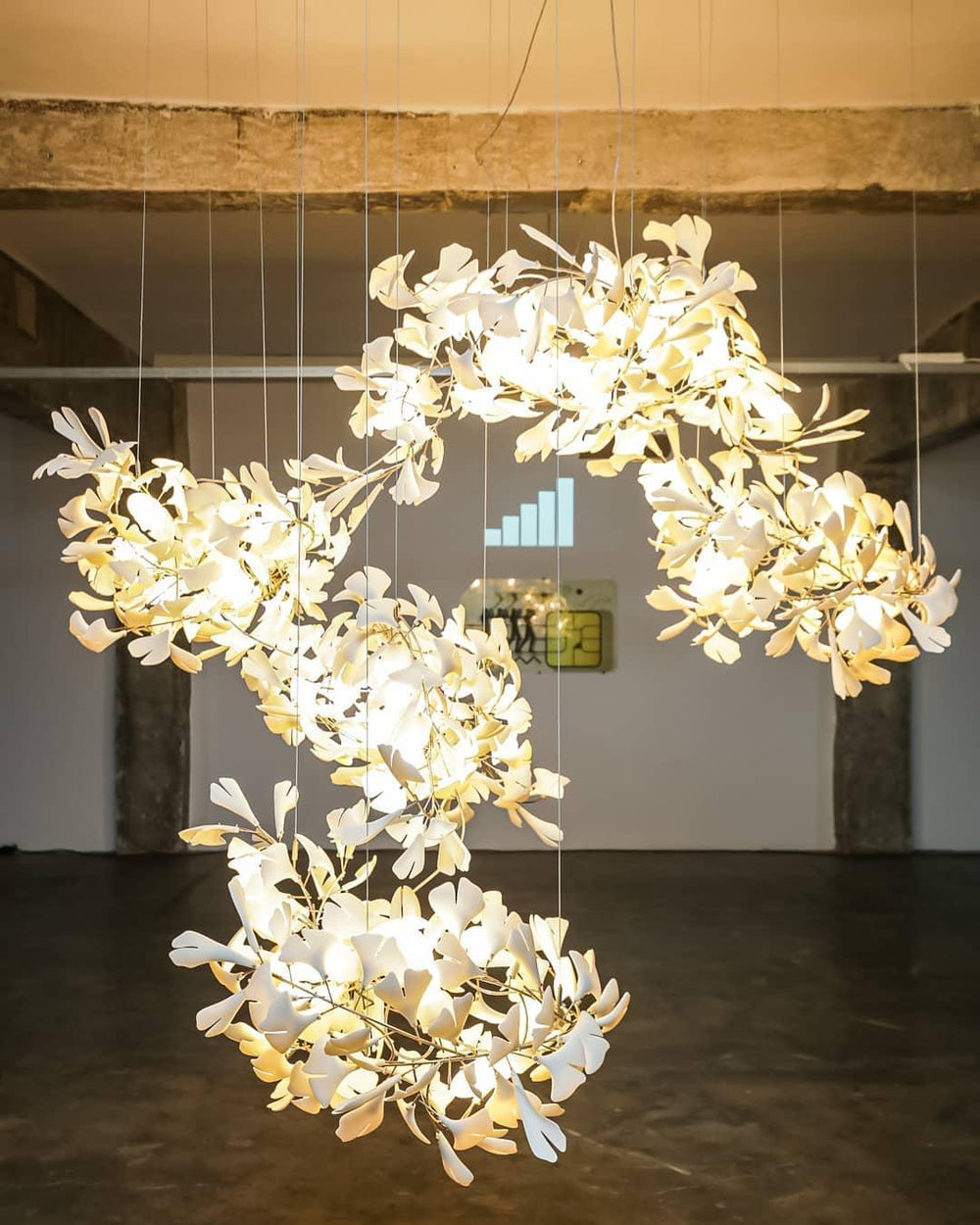 Gingko Vortex Chandelier