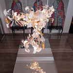 Porcelain Gingko Chandelier