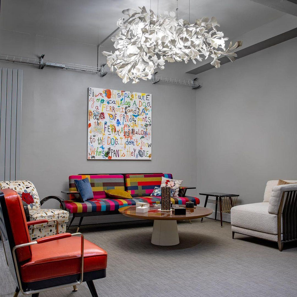 Porcelain Gingko Chandelier