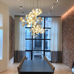 Porcelain Gingko Chandelier