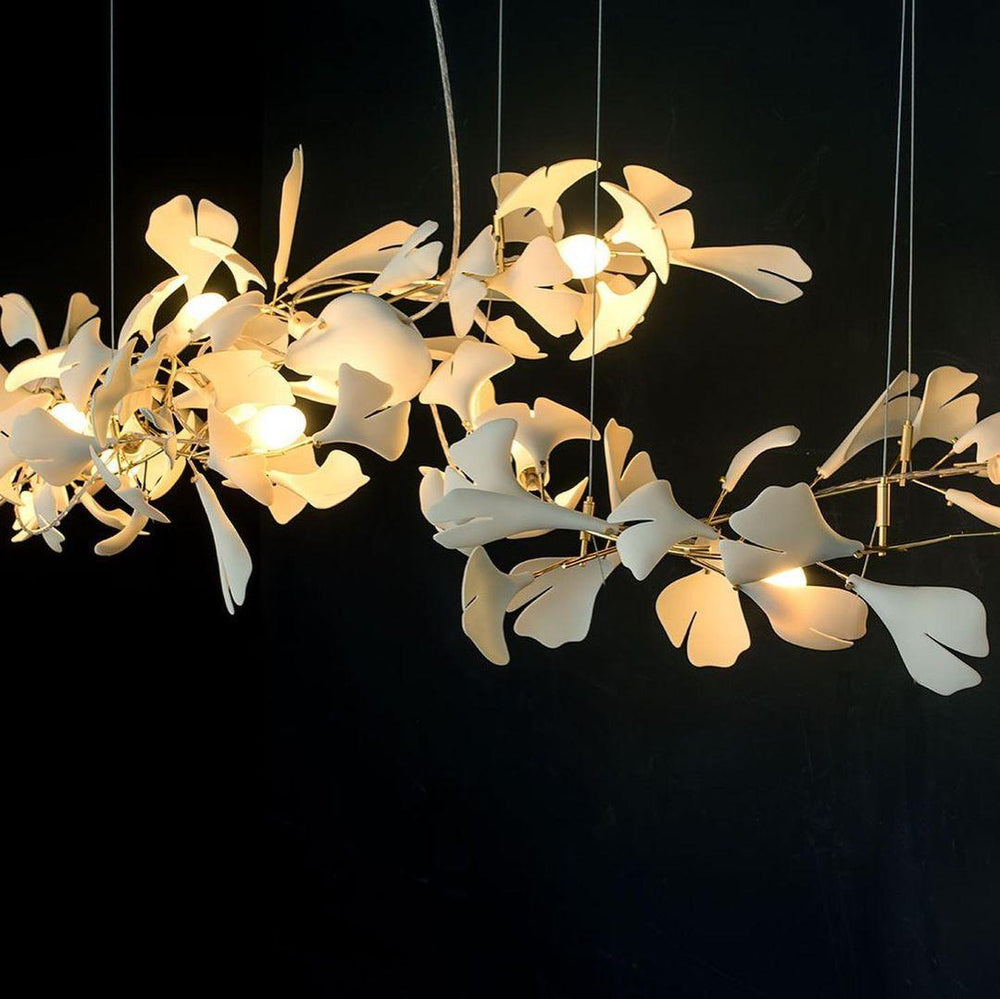 Porcelain Gingko Chandelier