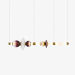 Glass Bead Linear Pendant Light