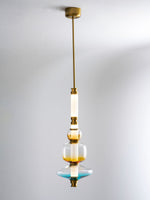 Glass Bead Linear Pendant Light