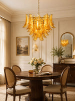 Glass Leaf Chandelier