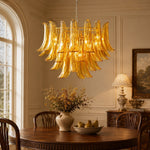 Glass Leaf Chandelier