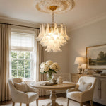 Glass Leaf Chandelier