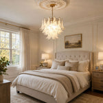 Glass Leaf Chandelier
