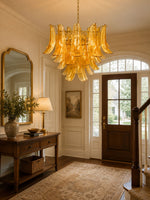 Glass Leaf Chandelier