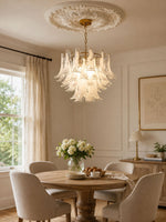 Glass Leaf Chandelier