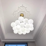 Glass Cluster Chandelier