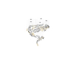 Glass Feathers Flying Chandelier