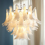 Glass Leaf Chandelier