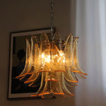 Glass Leaf Chandelier
