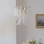 Glass Leaf Chandelier