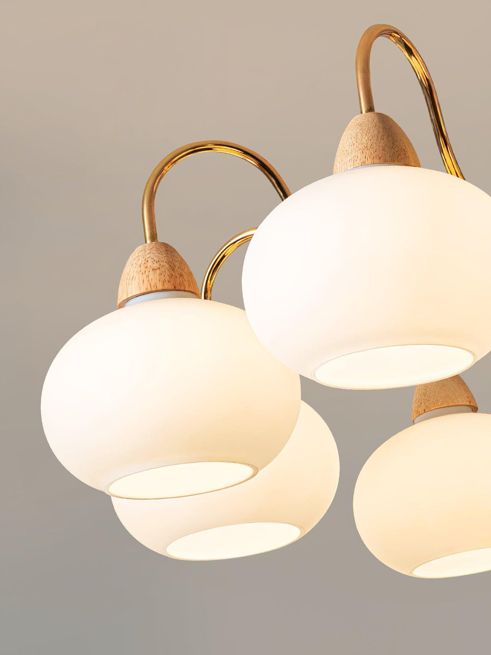 Persimmon Glass Chandelier – Amber Drop Silhouette