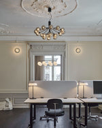 Glass Sphere Cluster Chandelier
