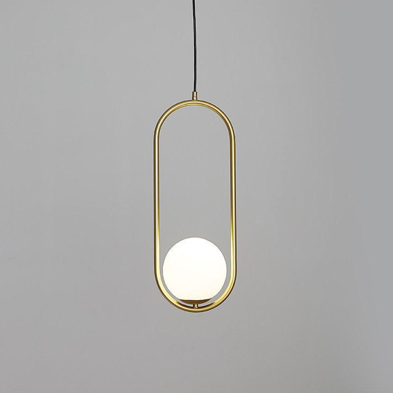 Loop Brass Pendant Light